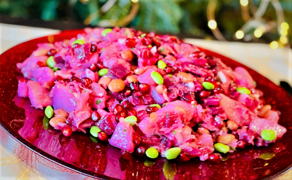 Insalata barbabietole e melograno